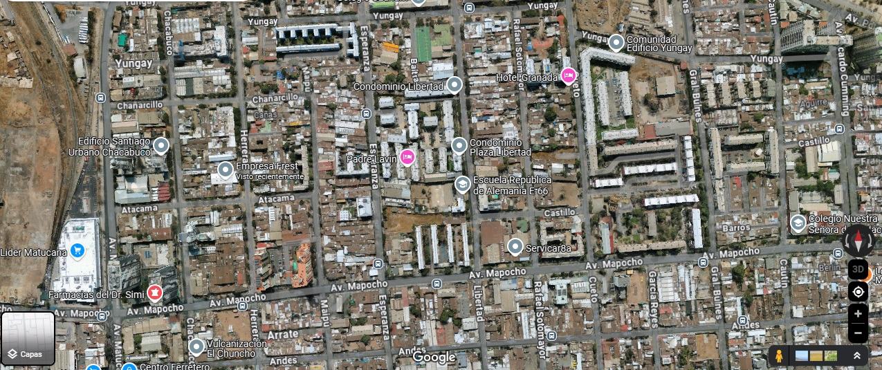 Terreno de esquina de 672 m²